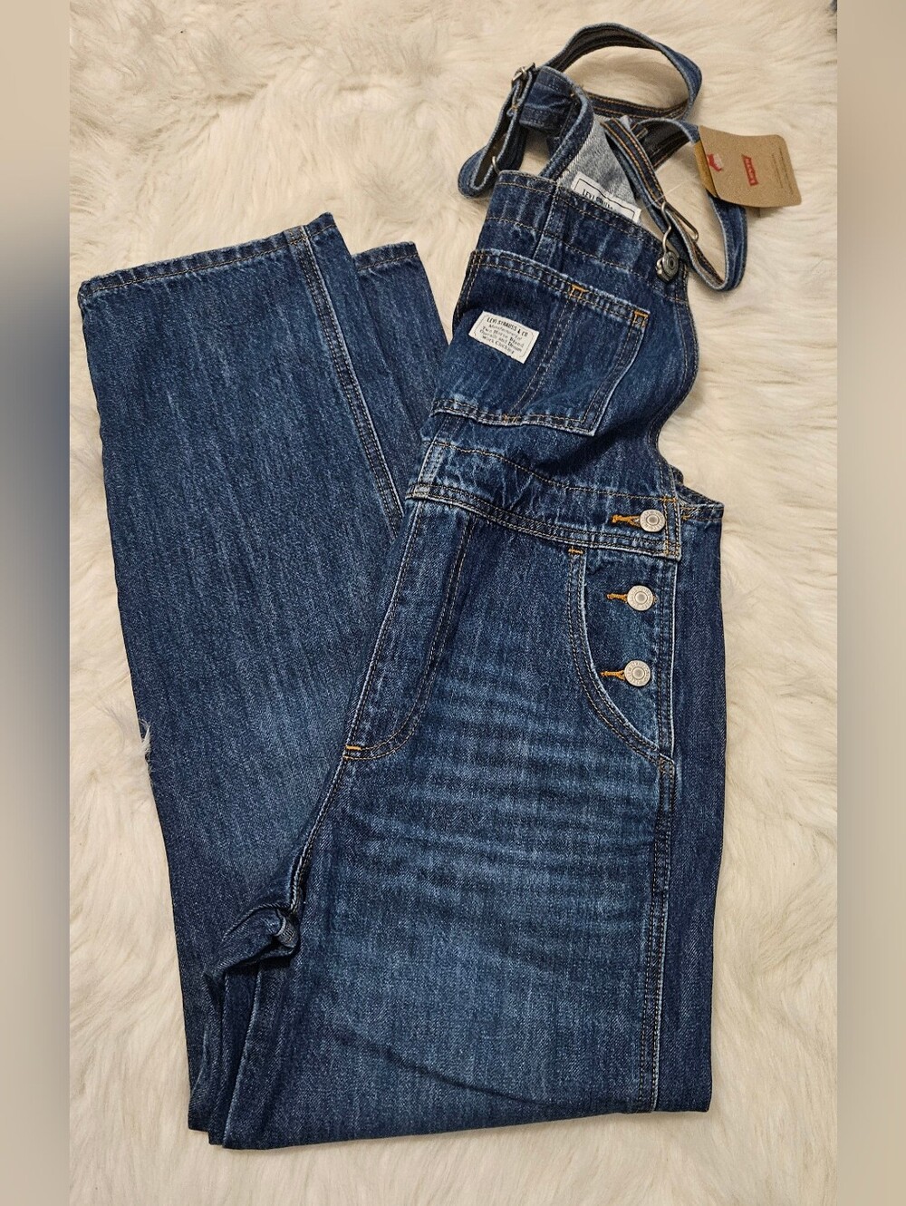 Levi's Dark Blue Denim Overalls - Women's Jumpsuit